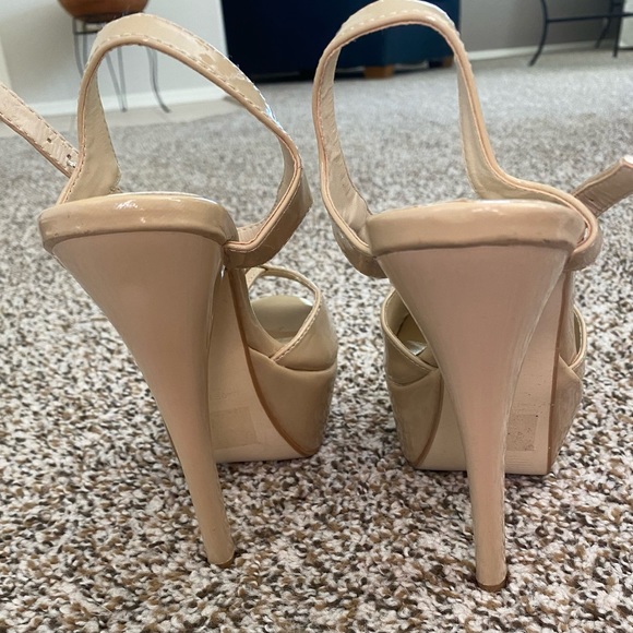 Nude platform heels, size 7. Brand is Helens Heart 💟 - Picture 3 of 5